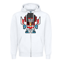 White starscream chibi Zipper Hoodie - artisFamous