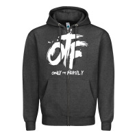 Charcoal Heather OTF Zipper Hoodie - artisFamous