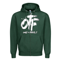 Sports Green OTF Zipper Hoodie - artisFamous