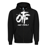Black OTF Zipper Hoodie - artisFamous