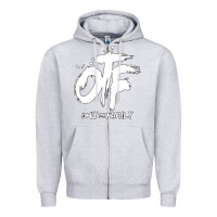 Heather Grey OTF Zipper Hoodie - artisFamous