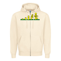 Sandshell evolution of lego Zipper Hoodie - artisFamous