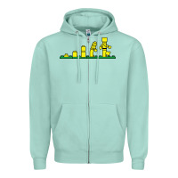 Seafoam evolution of lego Zipper Hoodie - artisFamous