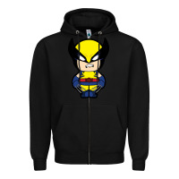 Black wolverine Zipper Hoodie - artisFamous