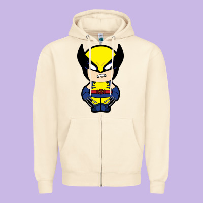 Wolverine Zipper Hoodie Designed By Artisfamous