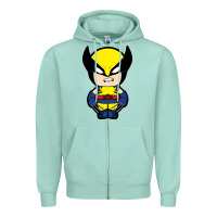 Seafoam wolverine Zipper Hoodie - artisFamous