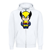 White wolverine Zipper Hoodie - artisFamous