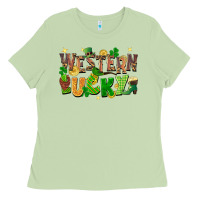 Matcha western lucky St. Patricks Day Ladies Tee - FaDigitalArtStudio