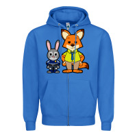 True Royal zootopia duo chibi Zipper Hoodie - artisFamous