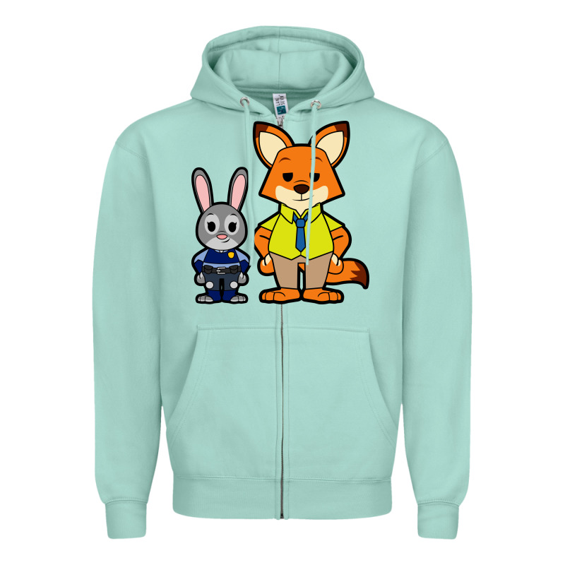 Zootopia Duo Chibi Zipper Hoodie by artisFamous | Teevron