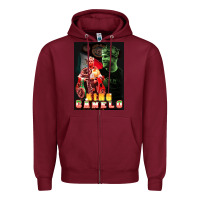 Burgundy canelo boxing Zipper Hoodie - artisFamous