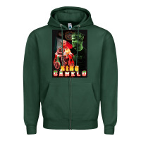 Sports Green canelo boxing Zipper Hoodie - artisFamous