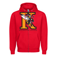 Red kalamazoo college Zipper Hoodie - artisFamous