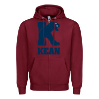 Burgundy kean university Zipper Hoodie - artisFamous