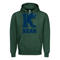 Sports Green kean university Zipper Hoodie - artisFamous