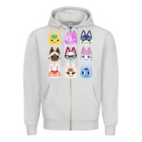 Dove Grey animal crossing cute cats animal crossing new horizons Zipper Hoodie - artisFamous