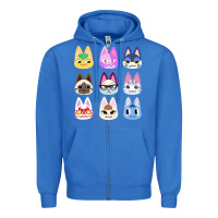 True Royal animal crossing cute cats animal crossing new horizons Zipper Hoodie - artisFamous