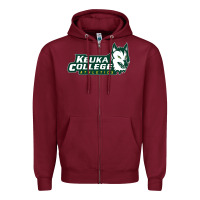 Burgundy keuka college Zipper Hoodie - artisFamous