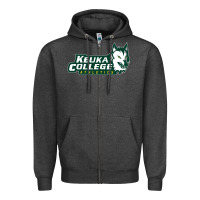 Charcoal Heather keuka college Zipper Hoodie - artisFamous