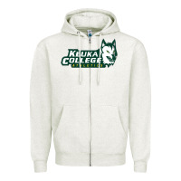 Oatmeal Heather keuka college Zipper Hoodie - artisFamous