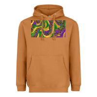 Meerkat Mardi gras colors with leopard Heavyweight Hoodie - RanaPortraitStore
