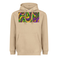 Mushroom Mardi gras colors with leopard Heavyweight Hoodie - RanaPortraitStore