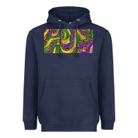 Navy Mardi gras colors with leopard Heavyweight Hoodie - RanaPortraitStore