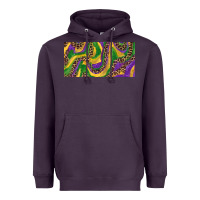 Plum Mardi gras colors with leopard Heavyweight Hoodie - RanaPortraitStore