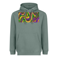 Sage Mardi gras colors with leopard Heavyweight Hoodie - RanaPortraitStore