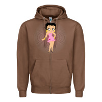 Chestnut betty boop Zipper Hoodie - artisFamous