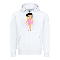 White betty boop Zipper Hoodie - artisFamous