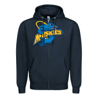 Navy lakeland university muskies Zipper Hoodie - artisFamous
