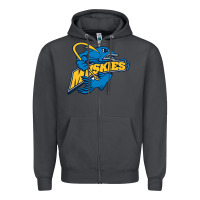 Smoke lakeland university muskies Zipper Hoodie - artisFamous