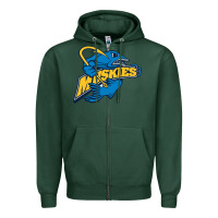 Sports Green lakeland university muskies Zipper Hoodie - artisFamous