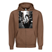 Chestnut linda evangelista fashion model Zipper Hoodie - artisFamous