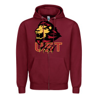 Burgundy university of saint thomas spirit Zipper Hoodie - artisFamous