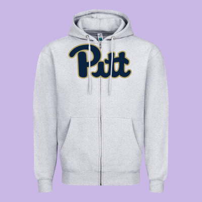 University Of Pittsburgh Zipper Hoodie Designed By Artisfamous