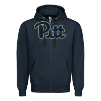 Navy university of pittsburgh Zipper Hoodie - artisFamous