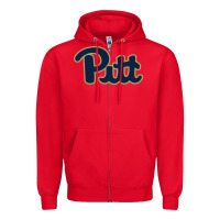 Red university of pittsburgh Zipper Hoodie - artisFamous