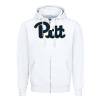 White university of pittsburgh Zipper Hoodie - artisFamous