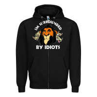 Black surrounded by idiots book Zipper Hoodie - artisFamous