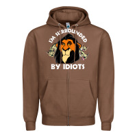 Chestnut surrounded by idiots book Zipper Hoodie - artisFamous