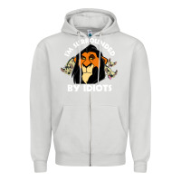 Dove Grey surrounded by idiots book Zipper Hoodie - artisFamous