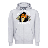 Heather Grey surrounded by idiots book Zipper Hoodie - artisFamous