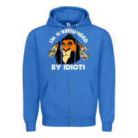 True Royal surrounded by idiots book Zipper Hoodie - artisFamous