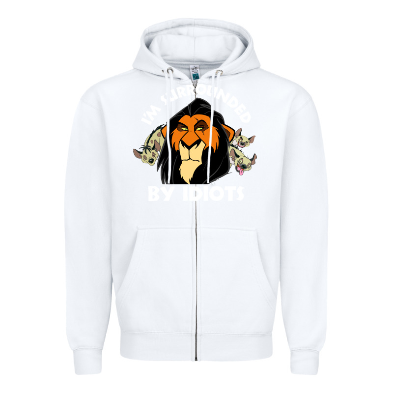 Surrounded By Idiots Book Zipper Hoodie by artisFamous | Teevron