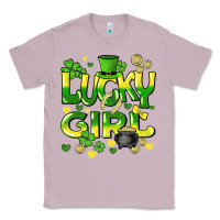 Lilac lucky girl st. patricks day Classic Tee - HowdyJamesFarm