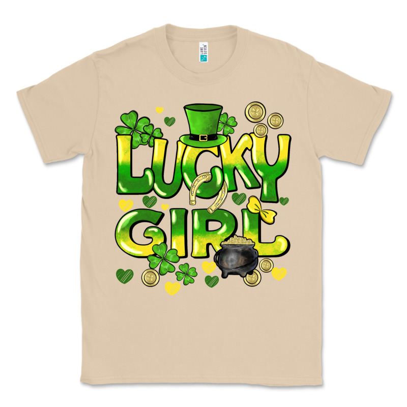 Lucky Girl St. Patricks Day Classic Tee by HowdyJamesFarm | Teevron