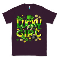 Plum lucky girl st. patricks day Classic Tee - HowdyJamesFarm