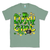 Sage lucky girl st. patricks day Classic Tee - HowdyJamesFarm